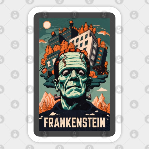 Frankenstein dream Sticker by aknuckle